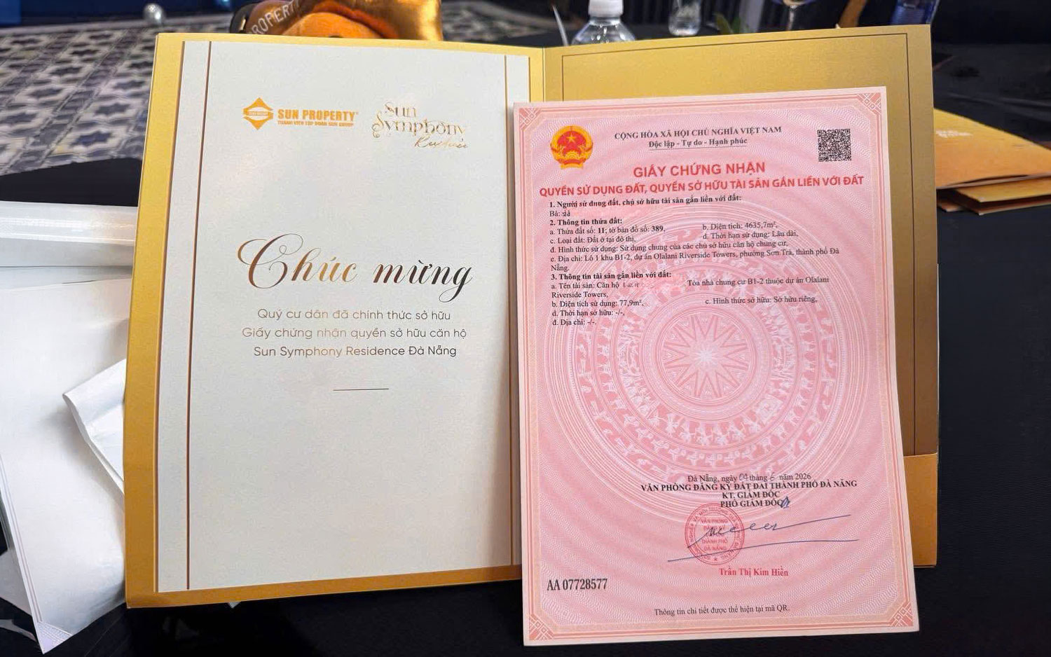 Sổ đỏ Sun Symphony